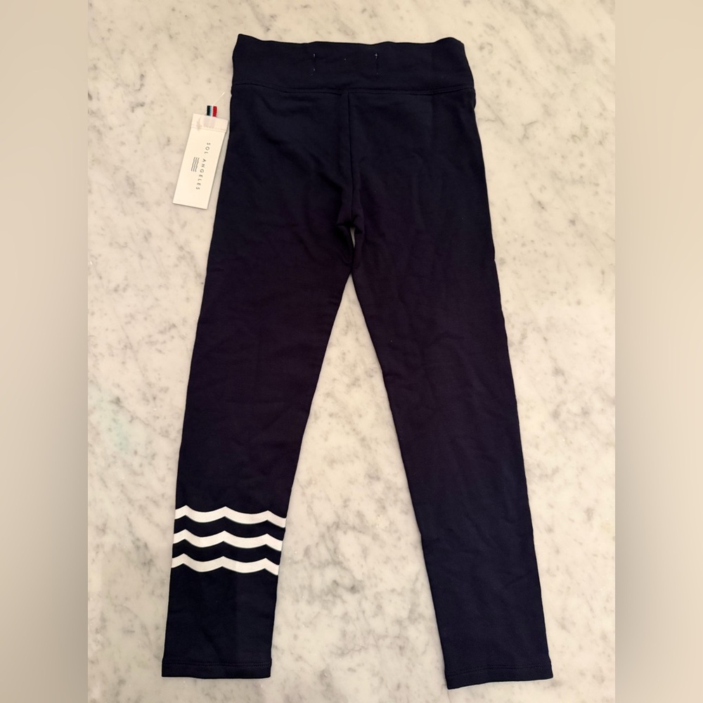 NWT Sol Angeles Navy Waves Leggings - Picture 4 of 8